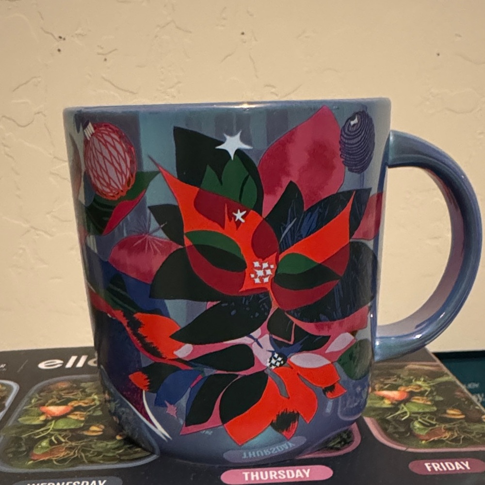 Starbucks Blue Floral Mug